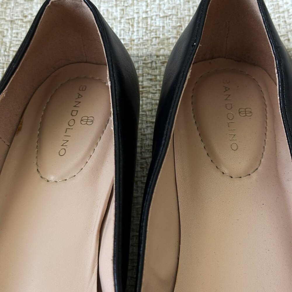 Bandolino Shoes Women's black leather Vara heels size 8,5 - Picture 6 of 16